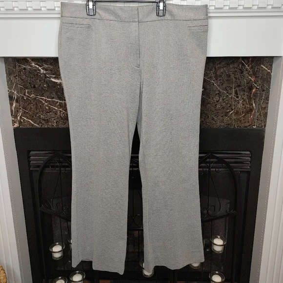 Calvin Klein Women's Slim Front Pant, Gray 14 - Picture 3 of 15